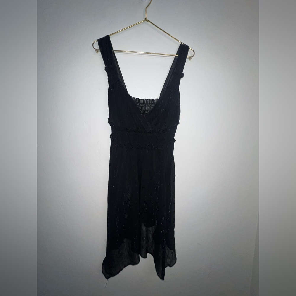 Jordache Black Sleeveless V-Neck Fairy Goth Y2K dress XL